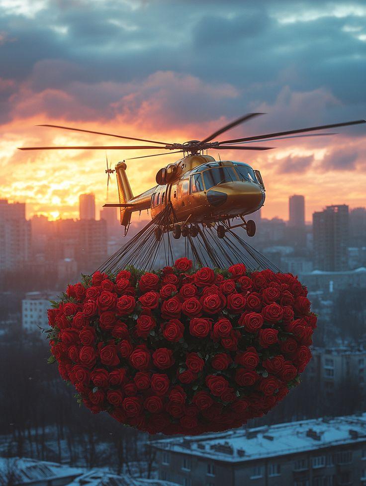 Sunset Serenade: A Symphony in Flowers